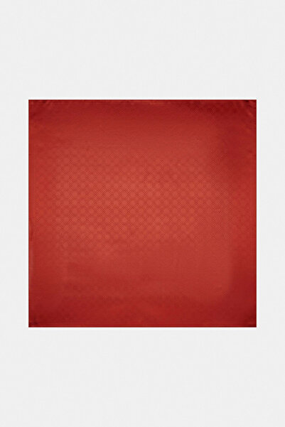 Vakko Jakarlı İpek Eşarp - Yeni Hologram - Kırmızı