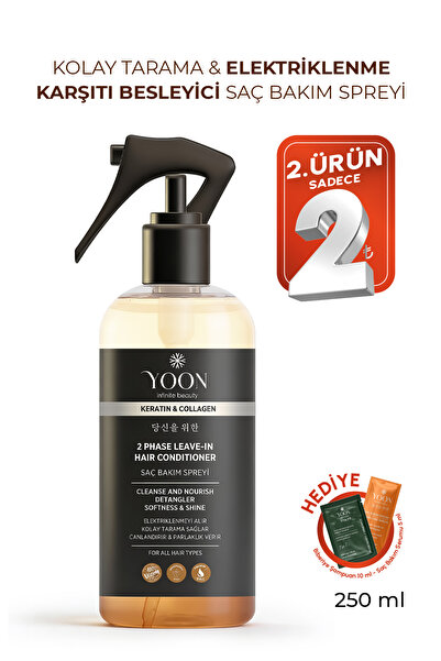 YOON Kolay Tarama & Elektriklenme Karşıtı Saç Bakım Spreyi, Isı Koruyucu Unis...