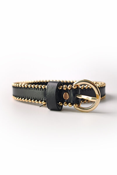 Ecrou Kenarı Troklu Belt Black