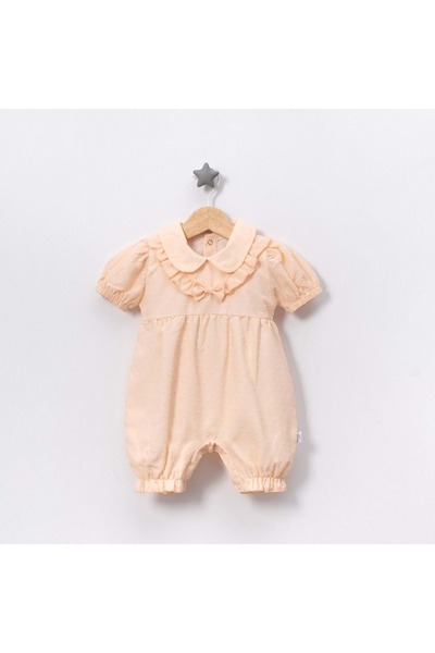 Jolly Joy Pointed Tulle Girls' Jumpsuit Salmon