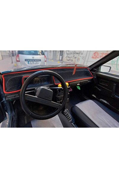 LeeWillson 1990+ Modellerine Uygun Lada Samara Torpido Koruma Halısı Siyah Ke...