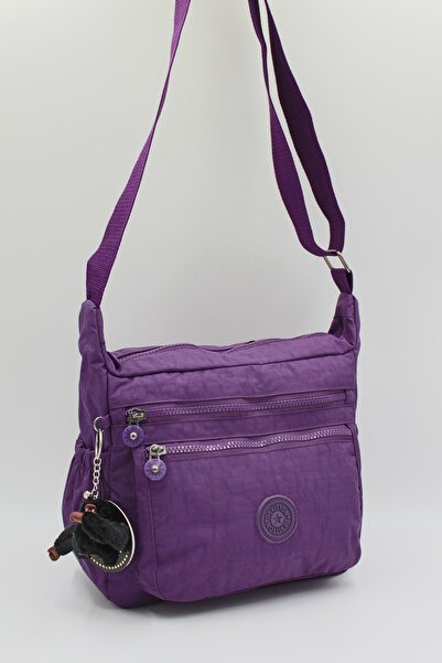 Bevitton Clinker Water Resistant Fabric Women's Shoulder Bag 4100 Purple