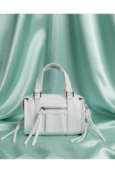 Çanta Trend Women's Mini Bowling Bag White