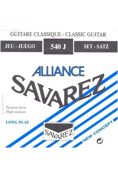 Savarez 540J أليانس هارد تينشن كلاسيك بلو سلسلة أوتار الجيتار الكلاسيكية