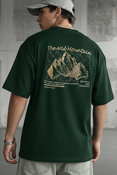 Teenage Millionaire Tricou pentru bărbați Arid Mountain Green Oversize Salas ...