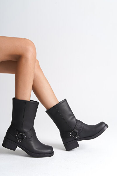 Capone Outfitters Yuvarlak Akseusarlı Motorcu Bot