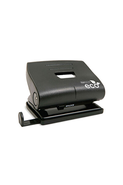 Rapesco Perforator ecologic din plastic, 22 de coli, negru