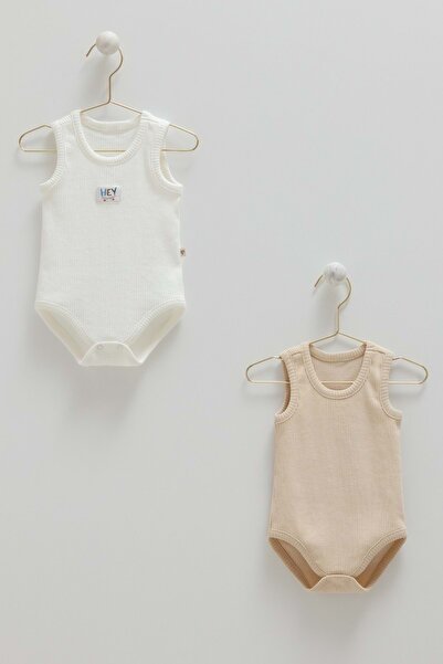 Caramell Basic Blouse Sleeveless Double Body Ecru