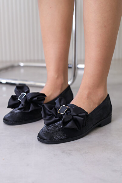 Stil Durağı elar model yeni sezon babet loafer SIYAH