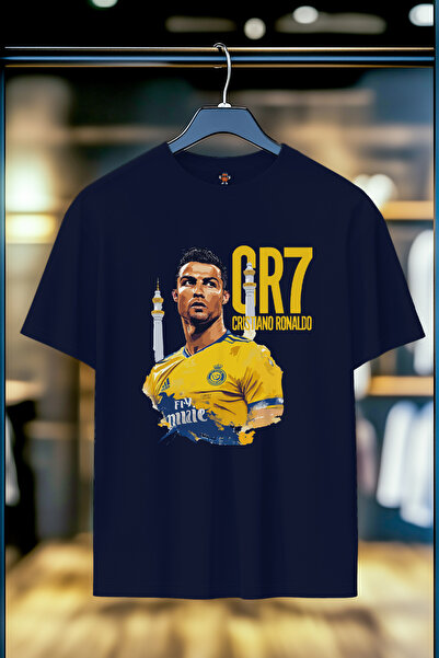 BookOrBook Tricou Premium Cristiano Ronaldo Al Nassr Double Yarn 100% bumbac