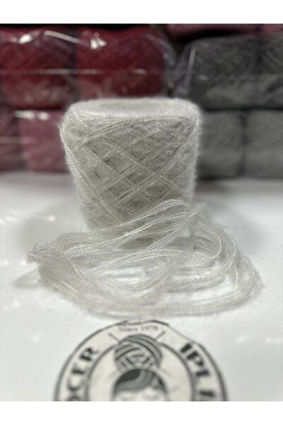 göçer Ață de tricotat Moher acrilic culoare gri argintiu yumaklar 100gr