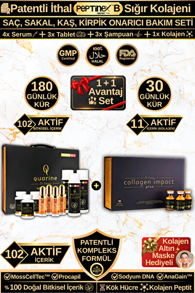 Dr.Sammy's Collagen + Saç Bakım Seti Avantaj Paket (1 Aylık Toz Kolajen + 6 A...