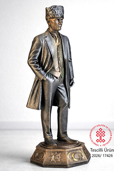 AF SANART Atatürk Paltolu Orjinal işçilik Biblo Heykel