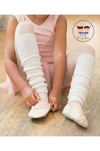 FENRA STUDIO Бели памучни детски чорапи