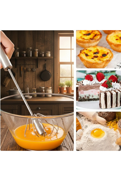 Raakmadezanmir 1 Adet Bas Çek Mikser Bas Çek Çırpma Teli El Çırpıcısı Paslanm...