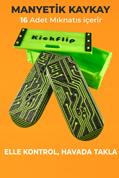 Creva Kickflip Mıknatıslı Kaykay Stres Oyuncağı Fidget Slider - Devre Kartı-(...