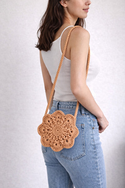 lupi geantă tricotată mini geantă geantă pentru telefon tricotată manual