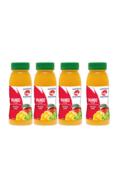 Al Ain عصير مانجو وعنب، عبوة من 4 قطع، 200 مل