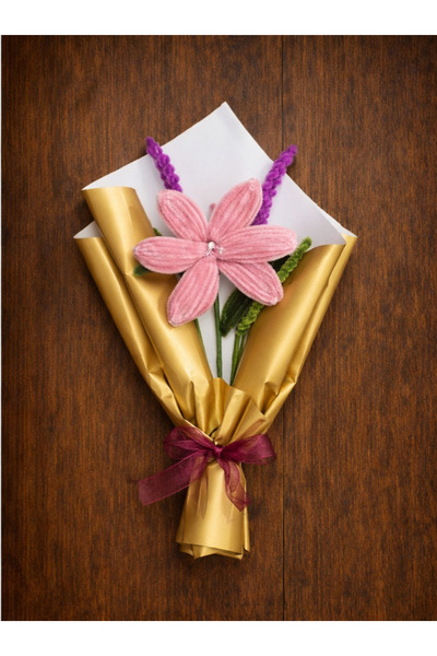 Sevgi burada Renk Seçenekli Şönil Lilyum ( Tekli )