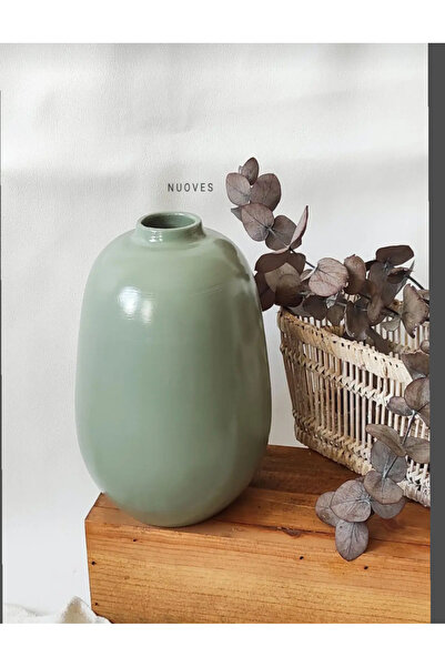 Nuoves El Yapımı Dekoratif Seramik Vazo ( Adet)