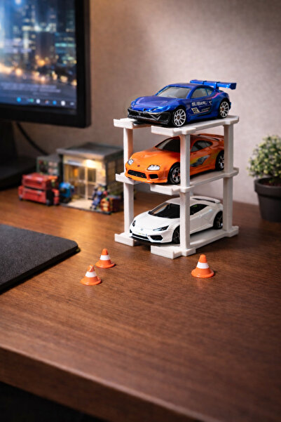 HOT WHEELS Modüler Oyuncak Araba Garajı 1/64 – Kat Kat Ayrılabilir & Eklenebi...
