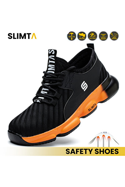 SLIMTA Safety Shoes for Men Women Steel Toe Boots Non-Slip Lightweight Breath...