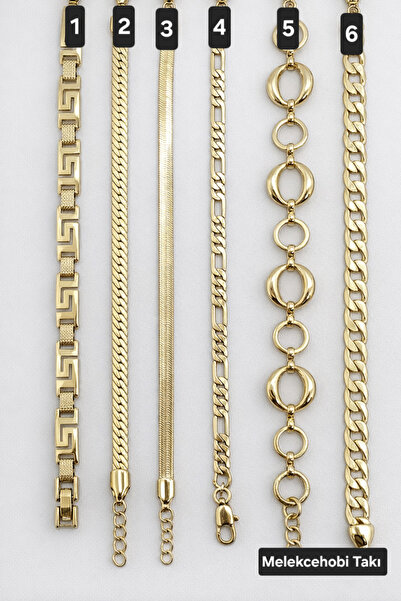 XUPING JEWELRY Melekcehobi Takı 14K Gold Zincir Bileklik – 6 Farklı Model