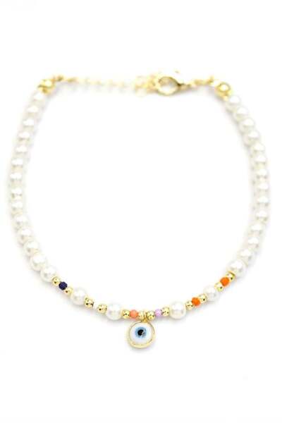 DENİSAM Evil eye inci bracelet - multicolor