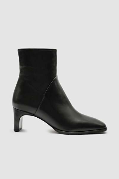 TOGO Siyah Hakiki Deri Kadın Topuklu Bot [060293]