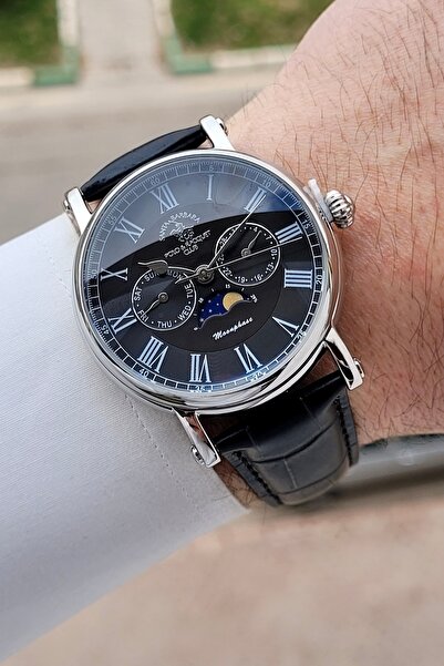 Santa Barbara Polo & Racquet Club Case Silver Cord Black Color 42.5 mm Men's ...