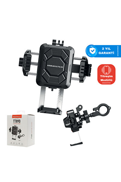 Knmaster TT-890 Titreşim Önleyicili Motosiklet Telefon Tutucu