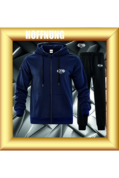 HOFFNUNG Unisex Casual Tracksuit Set Gym Hoffning Outdoor Full Zip