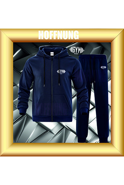 HOFFNUNG Unisex Casual Tracksuit Set Gym Hoffning Outdoor Full Zip