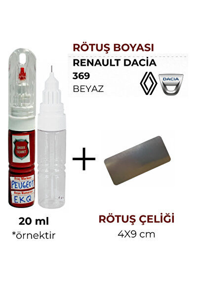 Önder Ticaret Renault Dacia 369 Beyaz Rötüş Boyası ve Rötuş Çeliği - Clio Flu...