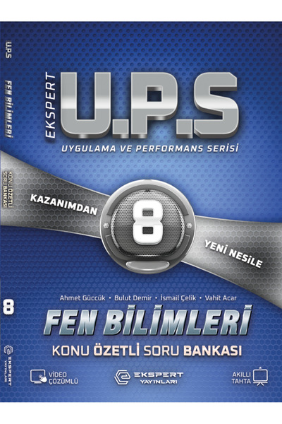 EKSPERT YAYINLARI 8. Sınıf Ekspert U.P.S Fen Bilimleri Konu Özetli Soru Bankası