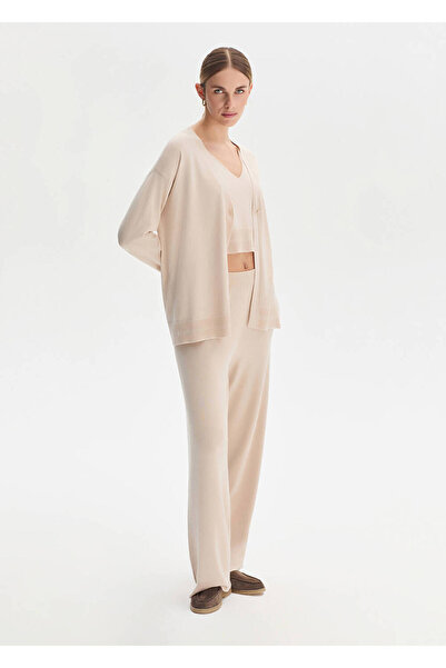 Knitss Cotton Silk Blend Natural Knitwear Cardigan