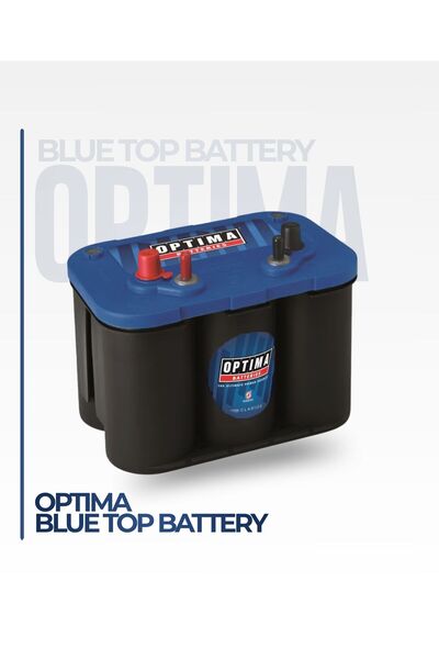 Optima بطارية بلو توب 12 فولت 50 أمبير AGM رفيعة ثنائية الاستخدام بحرية ومركب...