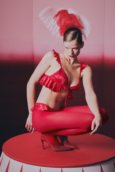 Penti Red Dot Satin Mini Bralet