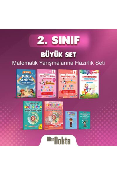 Altın Nokta Yayınları 2. SINIF BİLSEM - KANGURU - OLİMPİYAT BÜYÜK SET