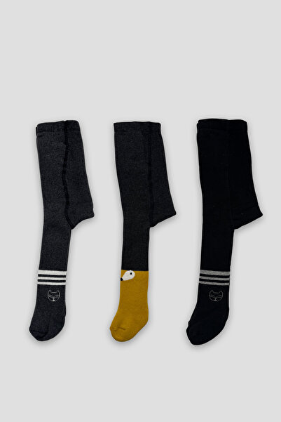 Defne Baby 3 Çift Havlu Pamuklu Kışlık Çocuk Ve Bebek Külotlu Çorap