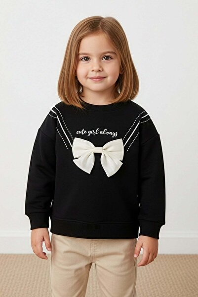 Fulla Moda okrugla kragna Djevojačka majica sa mašnom