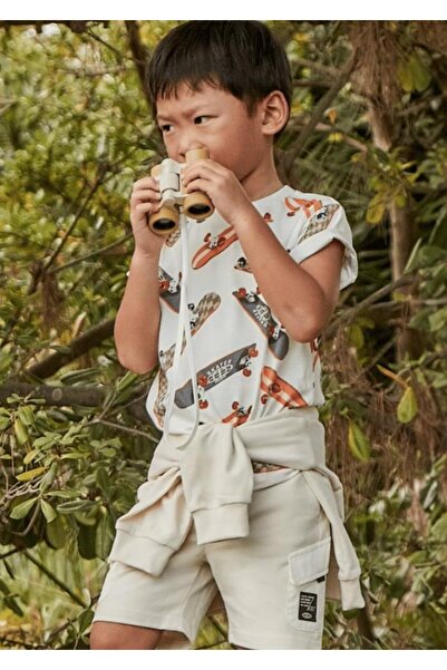 MAYORAL Erkek Çocuk Cepli Penye Şort Bej