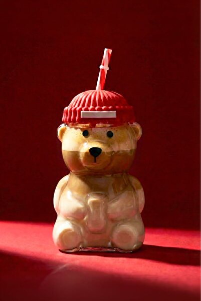 WERONY Capone Barista borosilikat pipetli bardak kırmızı , 580 ml