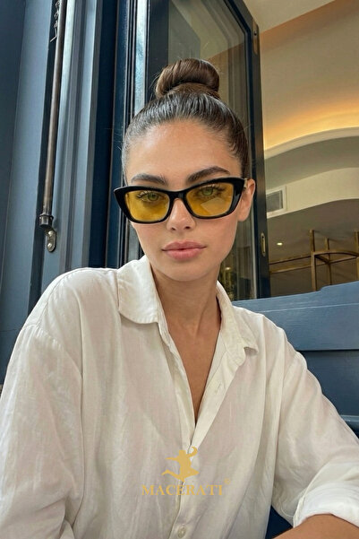 MACERATİ Occihalli Unisex Cat Eye Vintage Sunglasses
