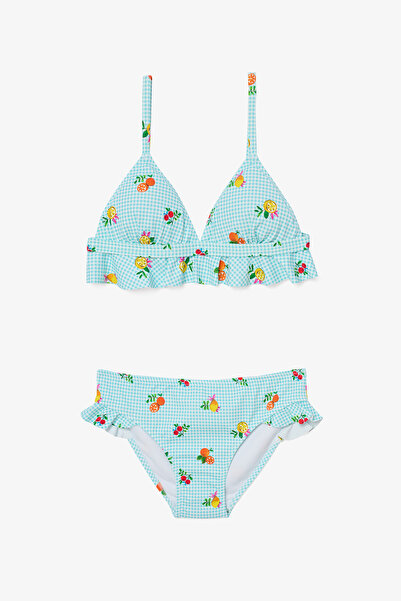 Penti Set de bikini triunghi fructat pentru fetiță
