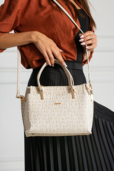 Just Polo JP حقيبة كتف نسائية أنيقة من الجلد الناعم الفاخر بحزام متقاطع قابل ...