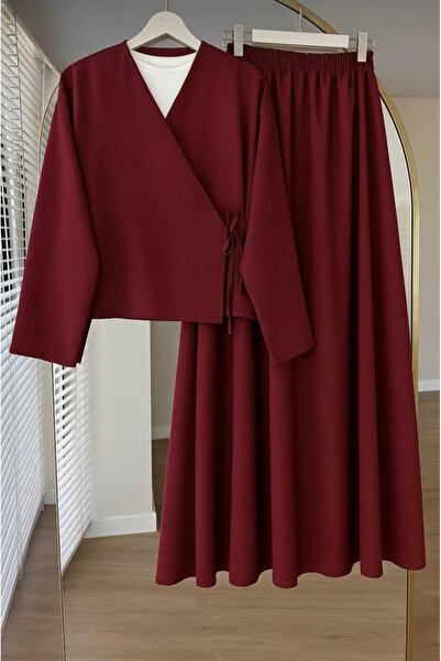 LİNA TESETTÜR Skirted double suit