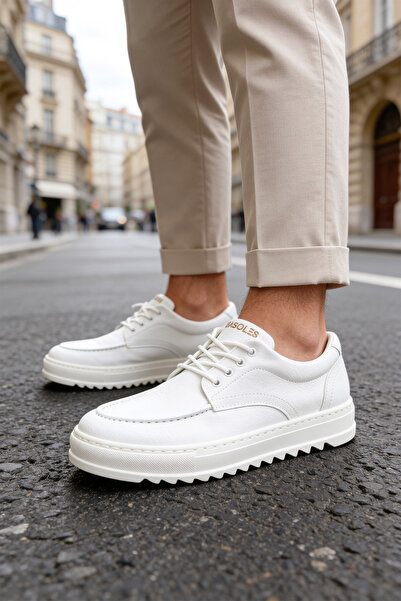 BASOLES Men's Casual Shoes Comfortable Lace-Up Sneaker Casual Shoes
