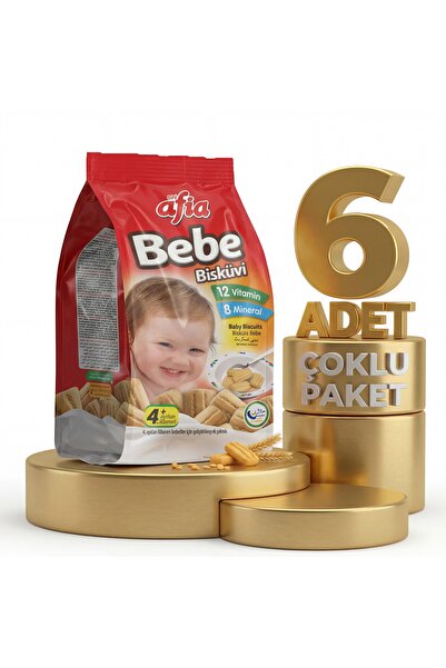 Afia Bebe Bisküvisi Vitamin Katkılı 6x150 Gr