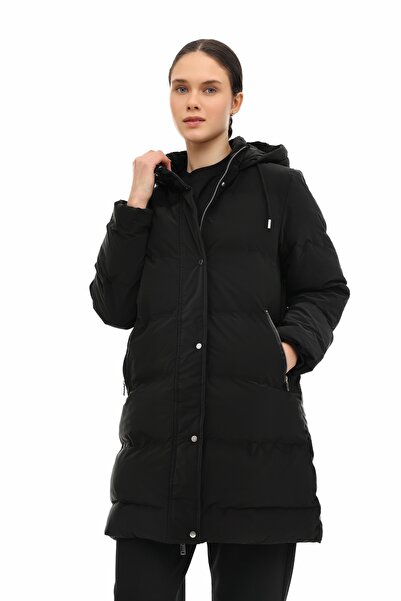 lumberjack Wl 3Crown 5Pr Black Women's Long Coat